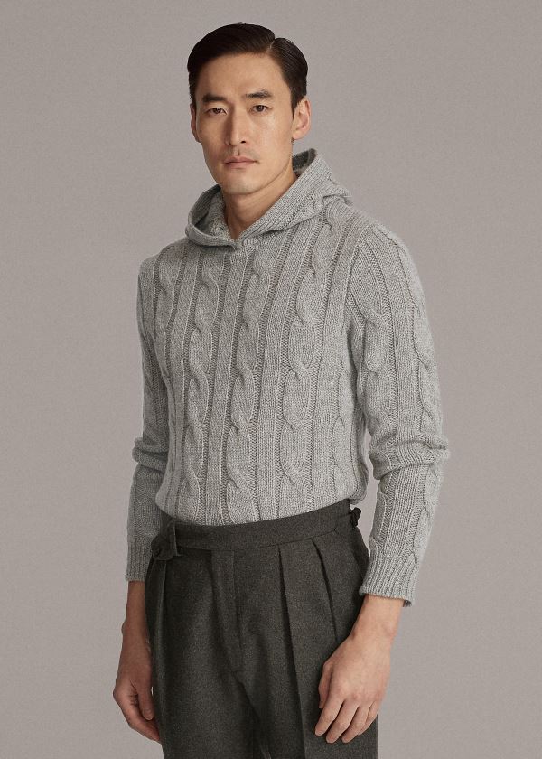 Moletom Ralph Lauren Cable-Knit Cashmere Homem 37982-SCYI